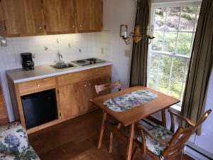 kitchenette with table and chairs